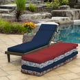 thumbnail image 6 of ARDEN Outdoor Chaise Lounge Cushion 72 x 21, Sapphire Blue Leala, 6 of 12