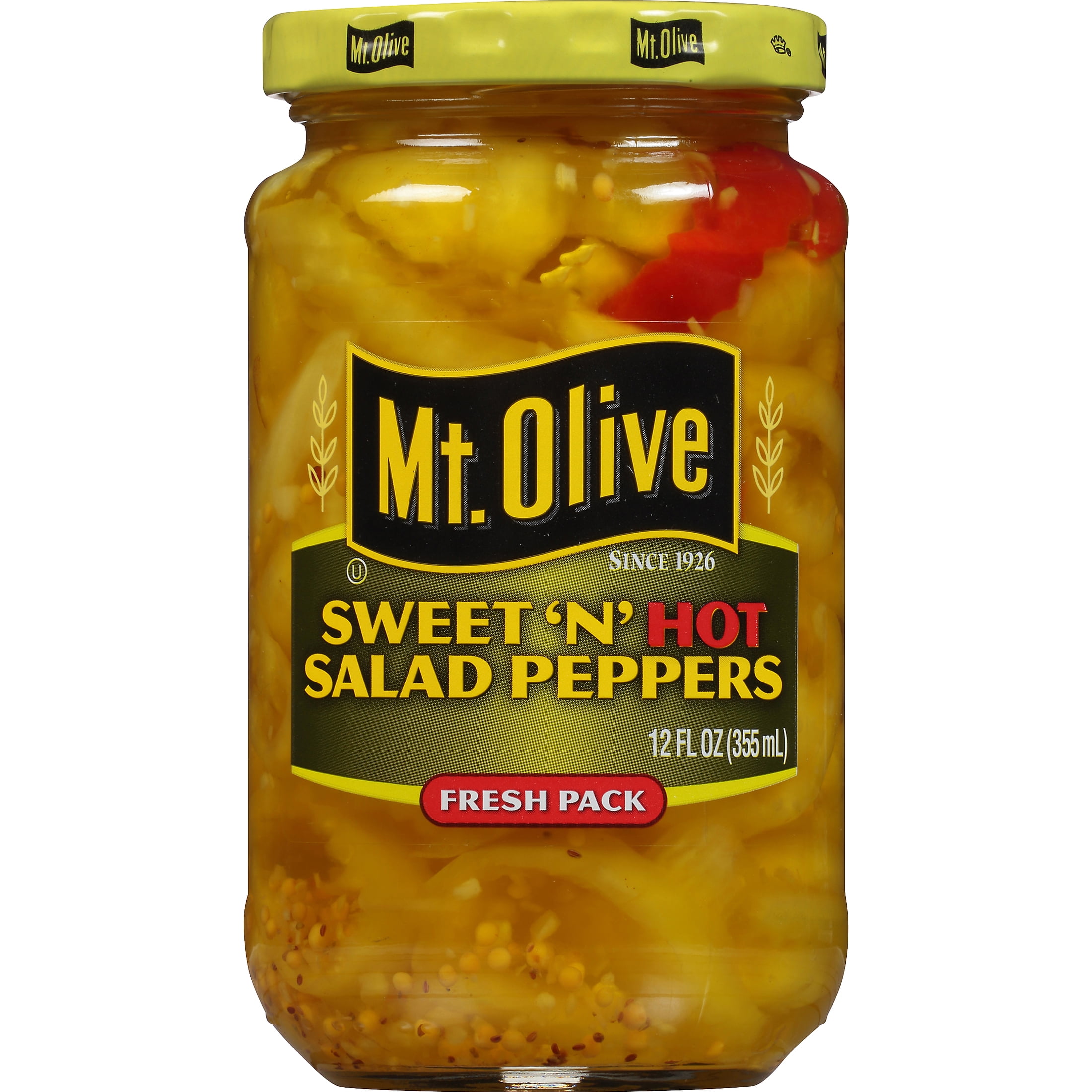 Mt. Olive Fresh Pack Sweet N Hot Salad Peppers, 12 fl oz Jar