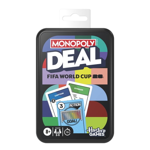 Monopoly Deal FIFA World Cup 2026 Edition Game, Soccer Card Game, Family Games, 8 