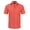 Coral, variant on Men's Short-Sleeve Button-Down Cuban Guayabera Shirt, Charcoal, M