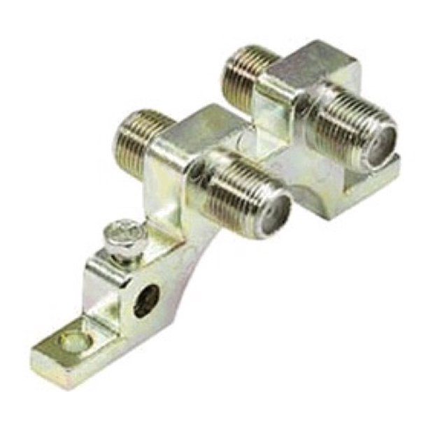 Eagle Aspen Dual FPin Grounding Block Antenna HDTV Satellite Dish Coax Cable Outdoor Aerial