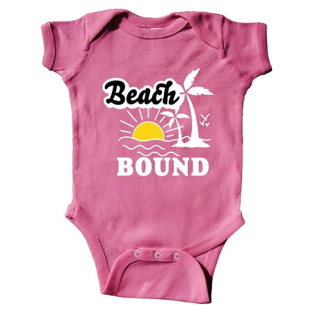 

Inktastic Beach Bound with Sun and Palm Trees Gift Baby Boy or Baby Girl Bodysuit