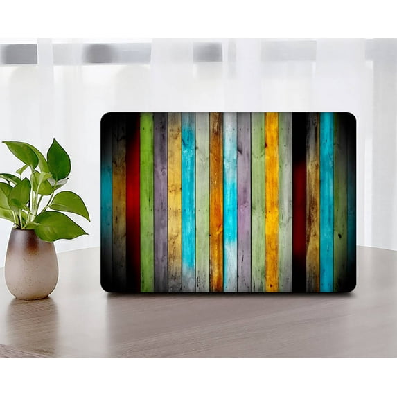 KSK KAISHEK for MacBook Air 13.6" Case 2022.0 Release Model A2681 m2, Plastic Hard Case + Black Keyboard Cover, Wood grain 35_2