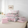 thumbnail image 6 of Castle Fairy 7-Piece King Bedding Set - Pink Xmas Snowflake, 6 of 8
