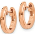 thumbnail image 3 of 14K Rose Gold Hinged Hoop Earrings (13 X 1.7) Made In Turkey tf765, 3 of 6