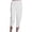 White, variant on Women's Linen Pants 2025 High Waisted Straight Leg Loose Fit Casual Trousers with Side Slits & Pockets | Yubnlvae (Grey | S)