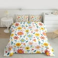 thumbnail image 2 of jejeloiu Kawaii Daisy Bedding Comforter Set,Cartoon Graffiti Flower Twin Comforter Sets,Multicolor Floral Bedding Set For Girls Teens,Microfiber Bedroom Decor Reversible,2pcs, 2 of 8
