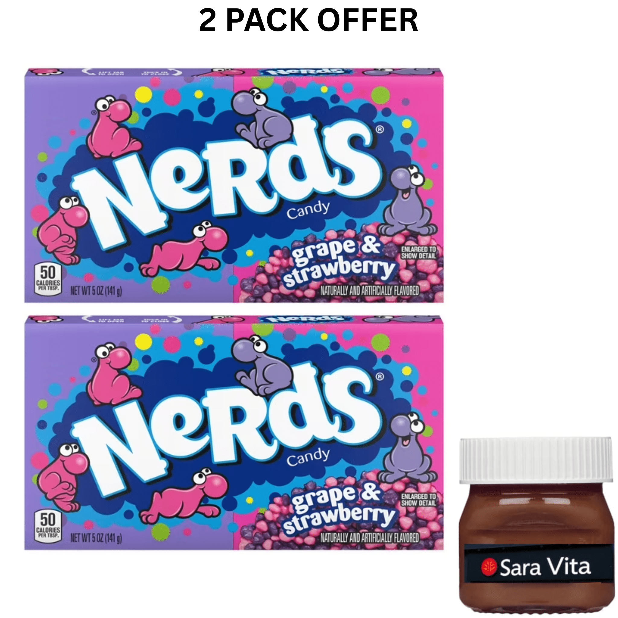 Wonka Nerds Rainbow Candy (Pack of 6) - Walmart.com