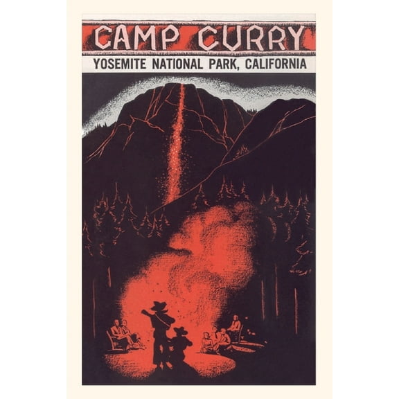 Pocket Sized - Found Image Press Journals: Vintage Journal Camp Curry, Yosemite (Paperback)