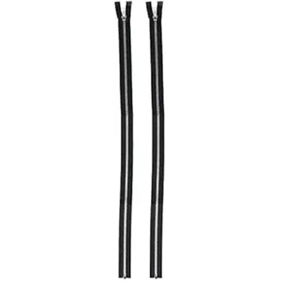 COATS & CLARK Inc F25A 24-2 Heavyweight Aluminum Separating Metal Zipper, 24", Black