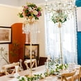 thumbnail image 5 of 2 Pcs 42in Elegant Wedding Centerpieces Flower Arrangement Stand, Tall Flower Crystal Centerpiece Stand with Chandelier Crystal Beads for Anniversary,Party,Wedding Reception Center Dcor, 5 of 7