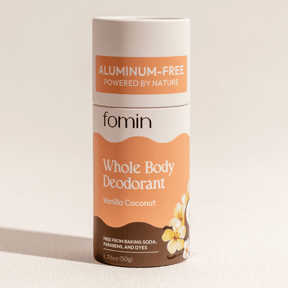 FOMIN Antiperspirant Deodorant Stick - 1 Pack - Coconut Vanilla Stick for Sweat & Odor Protection for Long Lasting Freshness - Aluminium, Parabens & Dyes Free Deodorant Stick for Men & Women