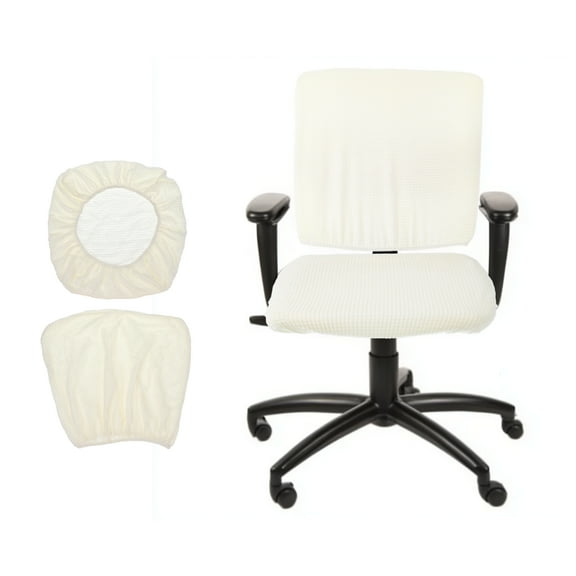 Office Chair Cover, Desk Chair Cover Stretch Slipcover for Home Office Desk Chairs Beige