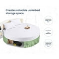 thumbnail image 3 of SGI Bedding Round Bed Skirt |Wrap Around Microfiber Bed Skirt | Fade Resistant, Wrinkle Free, Anti-static, Decorative, Extra Storage Space, Clutter-Free | 87" Diameter / 14" Drop, Moss, 3 of 8
