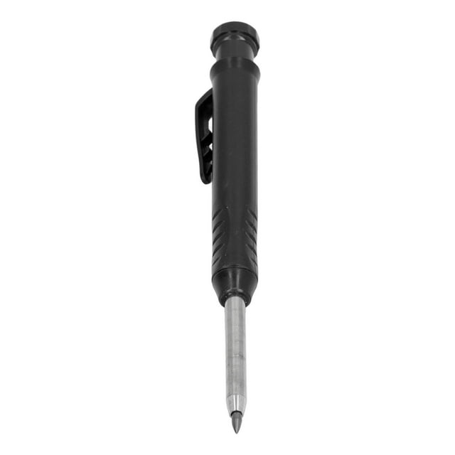 Carpenter Pencil Kit, 2.8mm Refills Built In Sharpener 1.7in Metal Nib Professional Mechanical Carpenter Pencil Kit Easy Carrying For Builders Black,Red