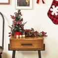 thumbnail image 3 of Mini árbol de pino navideño con adornos para mesa y decoración navideña del hogar, 16 pulgadas., 3 of 7
