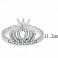 thumbnail image 2 of High polished (no plating) Stainless Steel Ring with AAA Grade CZ in Clear for Women Style DA040, 2 of 4