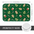 thumbnail image 2 of Non Slip Door Mat, green Christmas Element Fast Drying Bath Tub Mats, Absorbent Bathroom Rugs Entrance Welcome Mat, Bath MatS for Tub, Floor, Home, Kitchen, Hotel,16x24in, 2 of 7