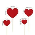 thumbnail image 3 of CQCYD under $5 Cake Topper Hearts, Valentines Glitter Heart Flag,Cake Decoration Party Supplies,20 Pack Cupcake Topper,Edible Cake Insert Decor,Festive Dessert Decoration, 3 of 6