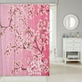thumbnail image 2 of Erosebridal Floral Cherry Blossom Shower Curtain 72x72,Spring Garden Bath Curtain,Flower Decor,Waterproof, 2 of 5