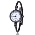 thumbnail image 3 of Reloj decorativo para mujer, estilo pulsera para estudiantes, abierto, pequeño, fresco, combinable, sencillo, retro, artístico, 3 of 5