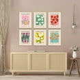 thumbnail image 4 of Flower Market Poster Set of 6, Vintage Flower Market Wall Art Prints, Abstract Colorful Floral Wall Art Decor, Minimalist City & Flower Canvas Painting Pictures for Aesthetic Room, Bedroom, Living, 4 of 6