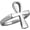 Silver, variant on Stainless Steel Polished Fashion Egyptian Jewelry Ankh Cross Ring for Men Women with Gift Bag