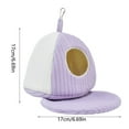 thumbnail image 3 of Warm Bird Nest House with Cushion, Winter Snuggle Hut Hammock for Small Birds, Hanging Cage Accessories or Ground Desktop Use, Comfortable Indoor Pet Bed, 3 of 6