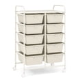 thumbnail image 2 of Costway Carrito Móvil Multiusos con 10 Cajones Organizador de Herramientas para Álbumes de Recortes Sobre Ruedas 65,5 x 37 x 87 cm, 2 of 10