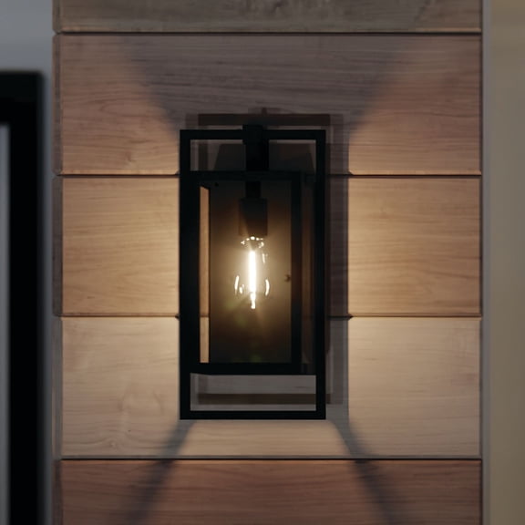 Kichler Goson 16" High Black Outdoor Wall Light