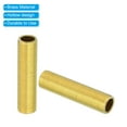 thumbnail image 4 of Uxcell M10 Lamp Pipe 40mm Threaded Hollow Tube Adapter Brass Coupler Connector Pipe Fitting 5 Pack, 4 of 5
