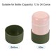 thumbnail image 3 of Agua Botella Bota 75mm ID Calor Resistencia Protector Antideslizante Suelo Mangas Cubierta para Copa Taza Vacío Frasco, Oscuro Verde Unique Bargains accesorios para botellas de agua deportivas, 3 of 5