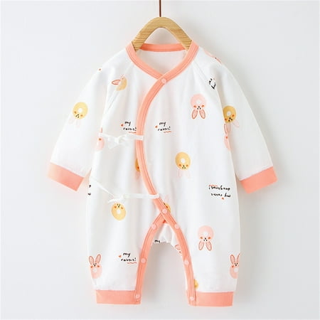 

Geire Baby Fall New Long Sleeve Rompers Toddlers Cartoon Printed Round Neck Casual Long Crawling Suit Cotton Outfits