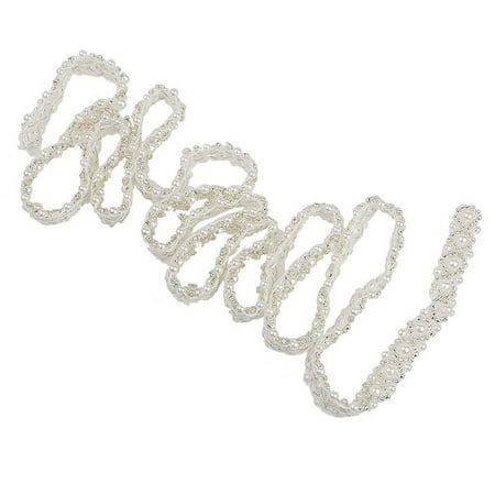 Pixnor - Chain Crystal Rhinestone Rhombus Shaped T-shirt Collar Applique Sew On Wedding Bridal Dress DIY Sewing (White) - Walmart.com