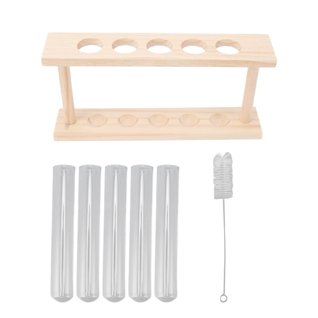 Plant Terrarium,5 Test Tube Plant Wooden Standwith Test Tube Test Tube Plant Terrarium Exceptional Craftsmanship