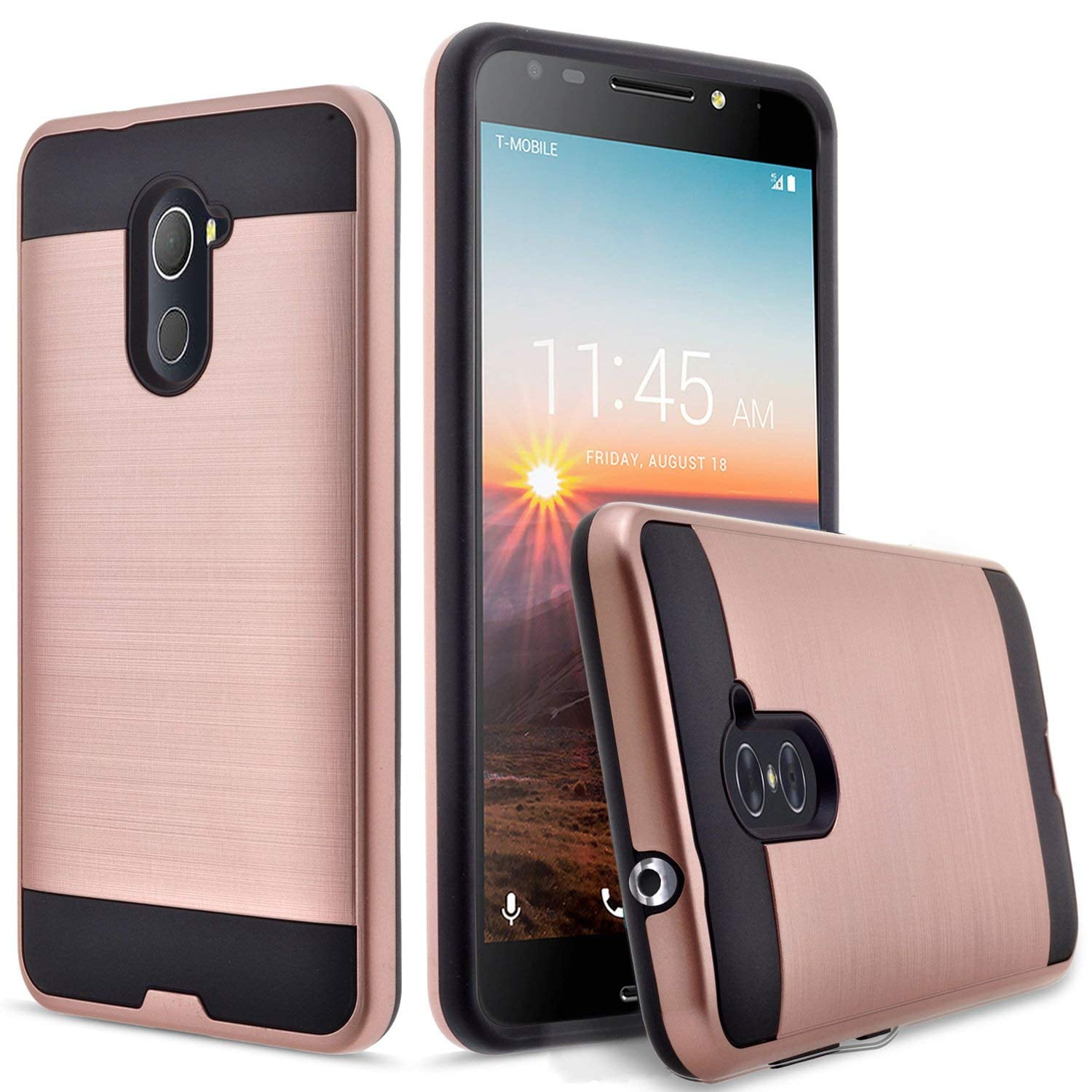 Jitterbug Smart 2 Case, 2Piece Style Hybrid Shockproof Hard Case Cover