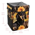 thumbnail image 5 of Dachshund Foldable Car Trash Bin Mini Trash Can with Lid, Leak-proof, Hanging Storage Bag - Car Garbage Can, 5 of 6