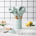 thumbnail image 6 of Country Kitchen 14-Pc Cooking Utensils Set Silicone Spatula & Kitchen Gadgets, Mint, 6 of 7