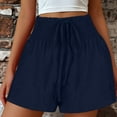 thumbnail image 2 of Fancifize Womens High Waist Casual Shorts 2024 Summer Bermuda Shorts Cute Comfy Baggy Shorts Loose Fit Drawstring Short Pants Prime Day Clearance, 2 of 7