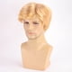 thumbnail image 3 of Peluca sintética corta, lisa, rubia, para hombre, 25 cm, 3 of 3