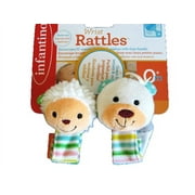 Infantino Wrist Rattles - Lamb and Bear