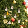 thumbnail image 2 of 50 pinzas de madera navideñas, pinzas navideñas, pinzas decorativas para la ropa Muñeco de nieve, 2 of 9