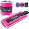 thumbnail image 1 of Sportneer Pesas para tobillos y muñecas con correas reflectantes para mujeres, hombres y niños - Pesas ponderadas de 1/2/3/4/5/10 lb para entrenamiento de fuerza Caminar Correr Pilates Fisioterapia En, 1 of 8
