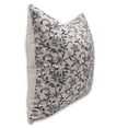 thumbnail image 5 of Fabdivine Block Print Throw Pillow Cover, 26x26 Inch Duck Canvas Decorative Cushion Cover, Floral Print Boho Design Grey Pillow Cover for Sofa and Couch, 5 of 5