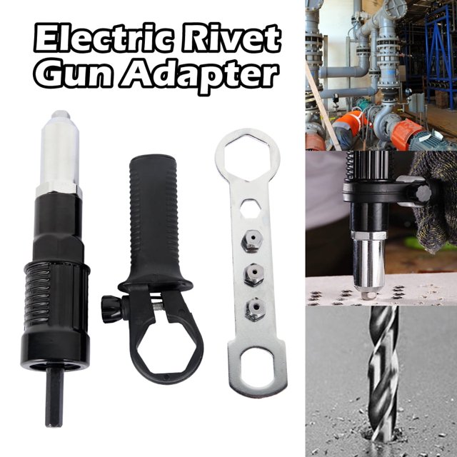 MesaSe Électrique Rivetage Outil Conversion Tête Silencieux Rivetage Perceuse Adaptateur Écrou Portable Riveteuse Insérer Outils Rivetage Outil Accessoires pour Perceuse Électrique Main Perceuse Électrique