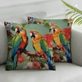 thumbnail image 2 of Nawypu Decorative Square Pillowcase Cushion Case Hawaiian Summer Tropical Island Pillow Covers Parrots Hawaiian Palm Tree Tropical Green Pillow Protector Decorative Outdoor Fabric Pillow Case 2pcs, 2 of 6