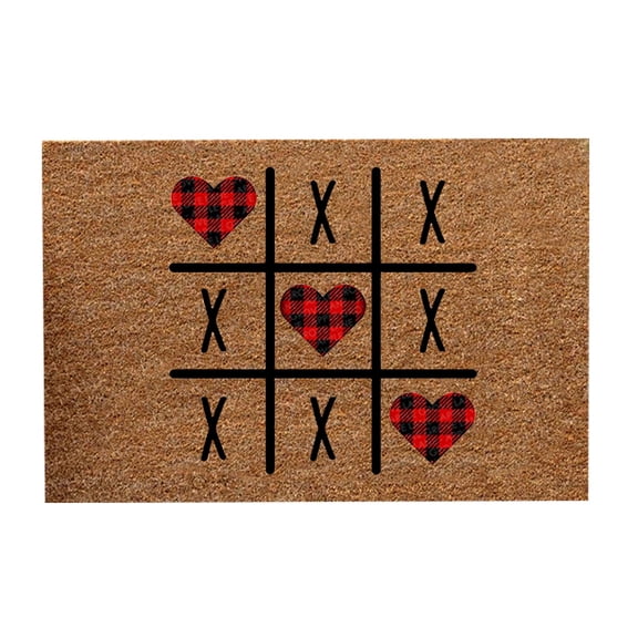 Valentines Day Door Mat, Valentine Door Mat Outdoor - Loetky Valentine’S Day Welcome Doormat, Decorative Floor Mat for Front Door, Holiday Home Decor, 40X60Cm