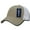 Khaki/White, variant on DECKY Low Crown Mesh Pre Curved Bill Baseball Caps Hats Cap Hat For Men Women Grey/White