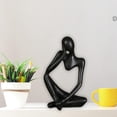 thumbnail image 4 of Figura De Estilo De Pensador De Resina, Figurita Abstracta, Decoración Artesanal, Decoración De Pensador Para El Hogar, Oficina, Hotel Yuarrent HA042559-09, 4 of 6