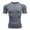 Grey, variant on Men’s Compression Shirts Long Sleeve Cool Dry Sports Athletic Workout Base Layer Undershirt T-Shirt Tops Silver M